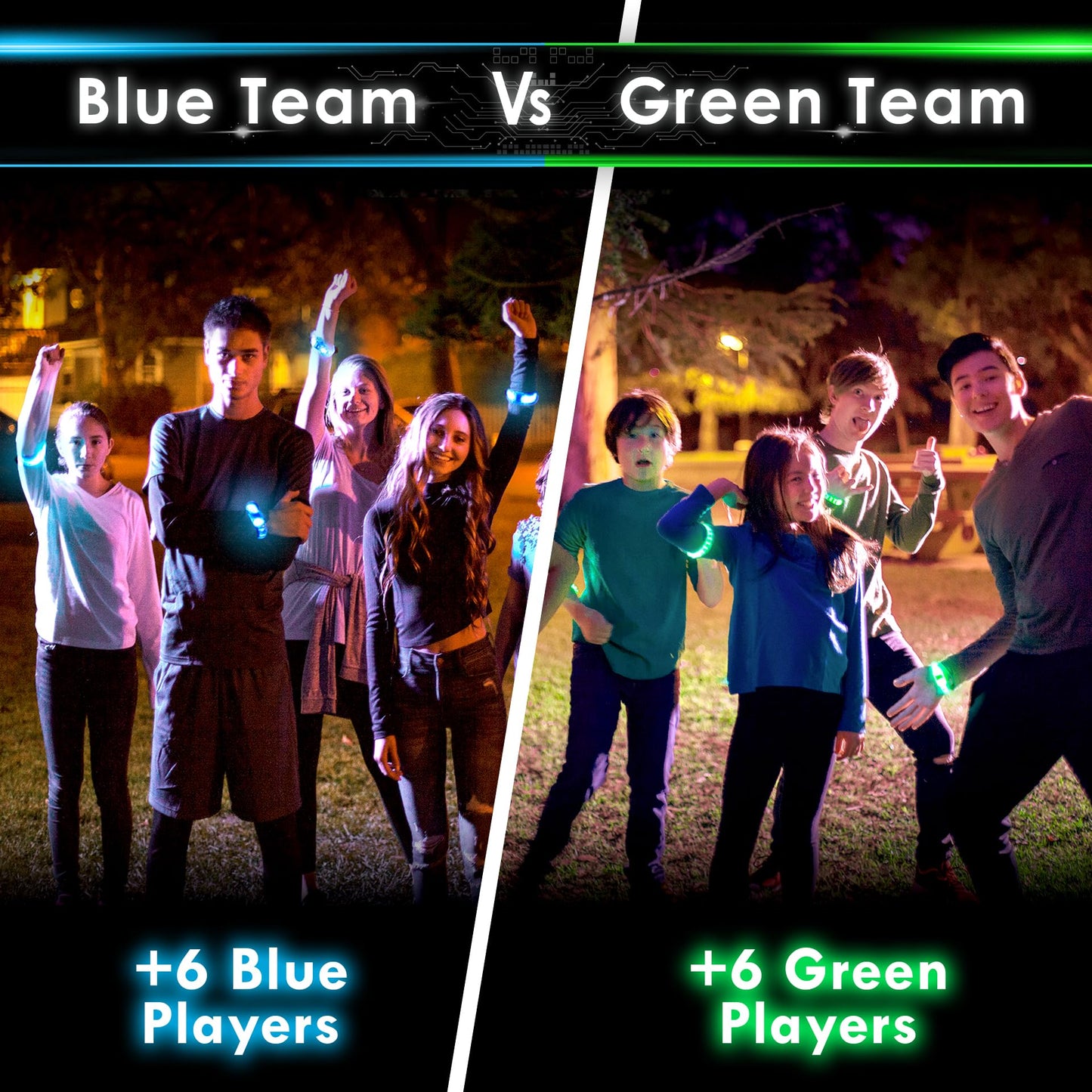 Capture The Flag Redux Glow Bracelet Expansion – 12 LED Bracelets by Starlux