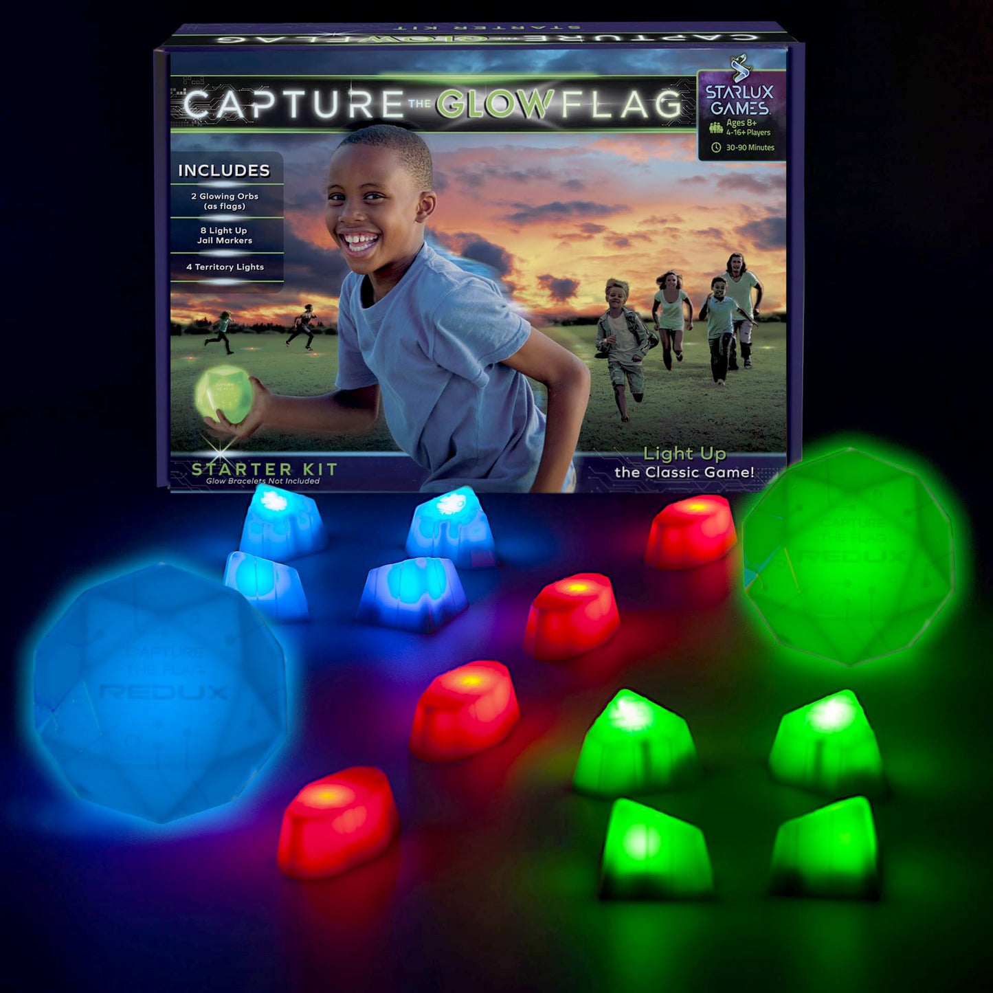Starlux Games Glow in the Dark Capture The Flag Starter Set (Ages 8+)