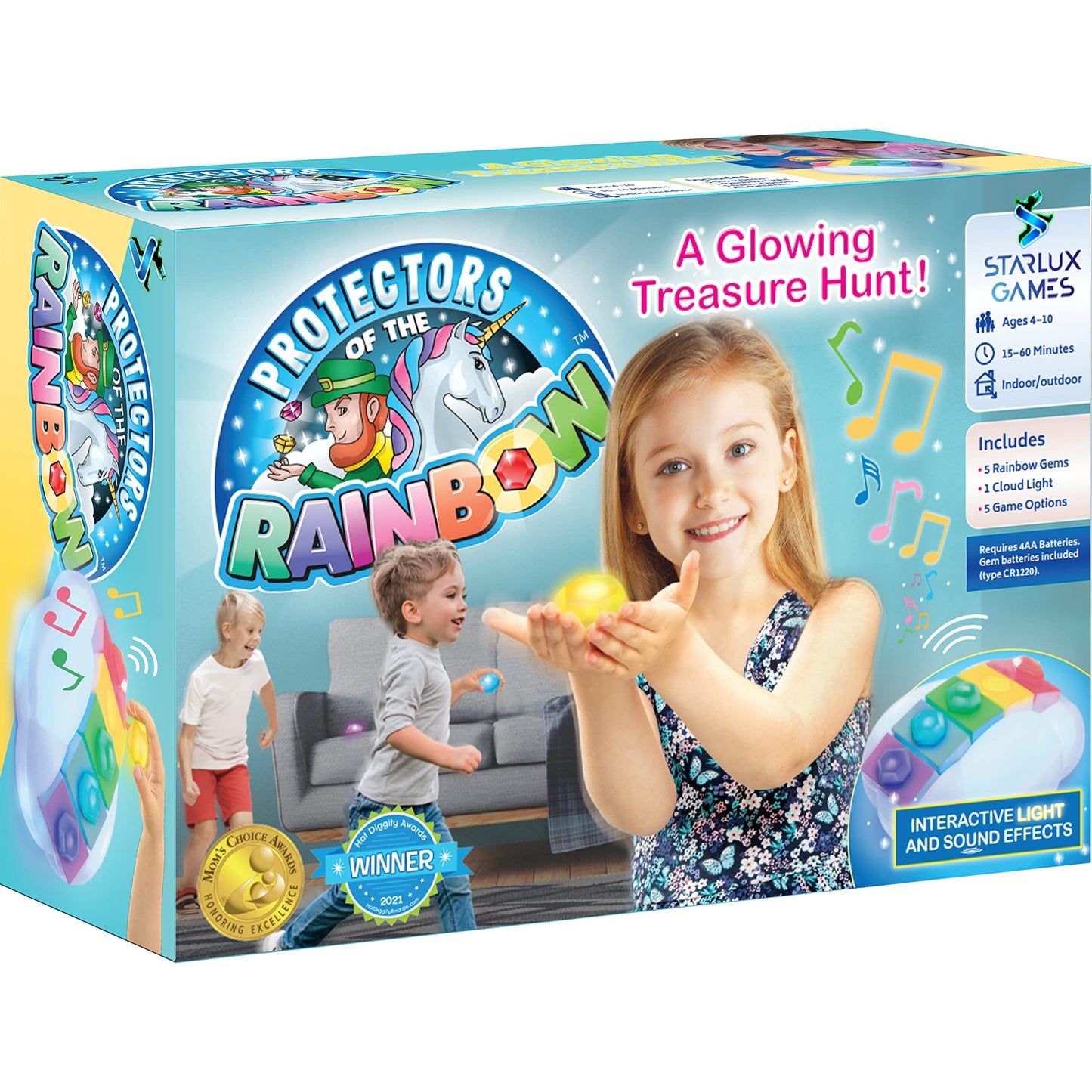 Starlux Games Protectors of the Rainbow — Glow Treasure Hunt for Ages 4–10
