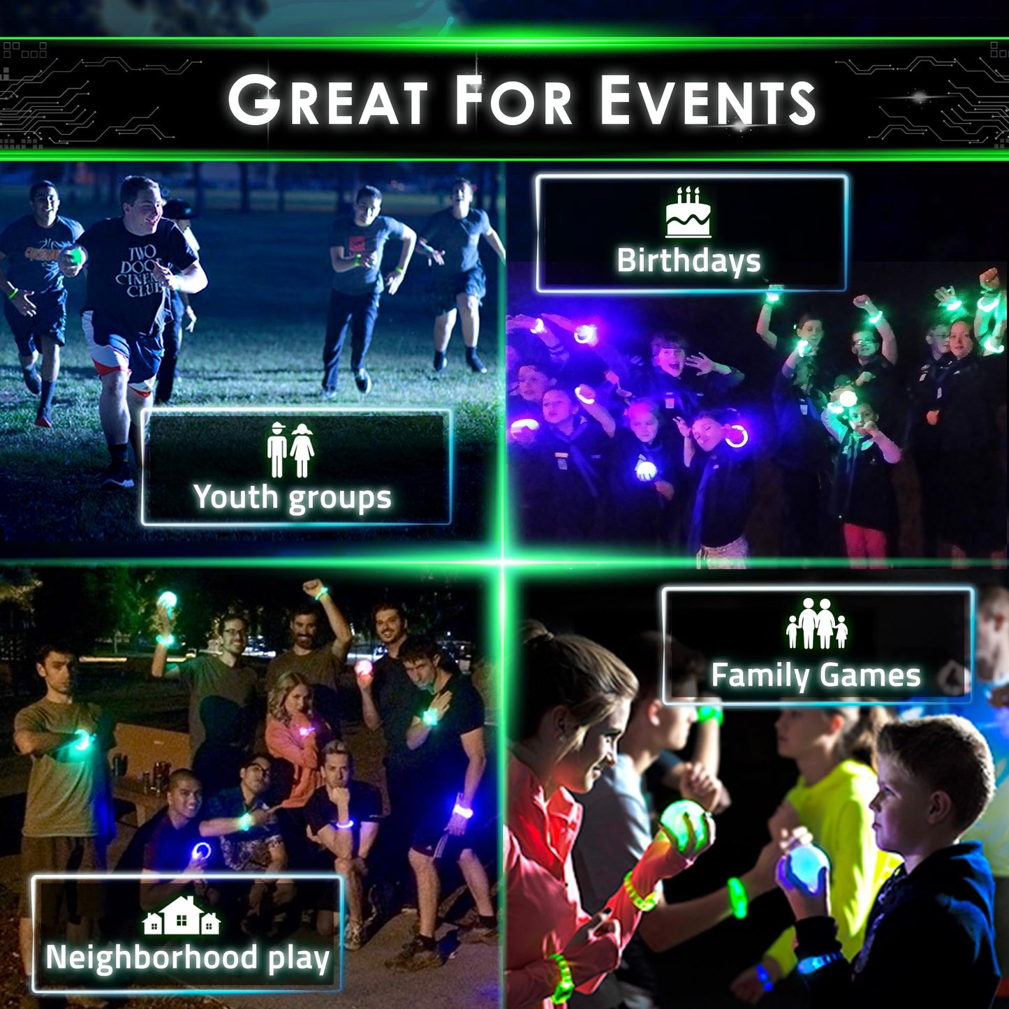 Redux Glow-in-the-Dark Capture The Flag – Original Outdoor Game by Starlux (Ages 8+)