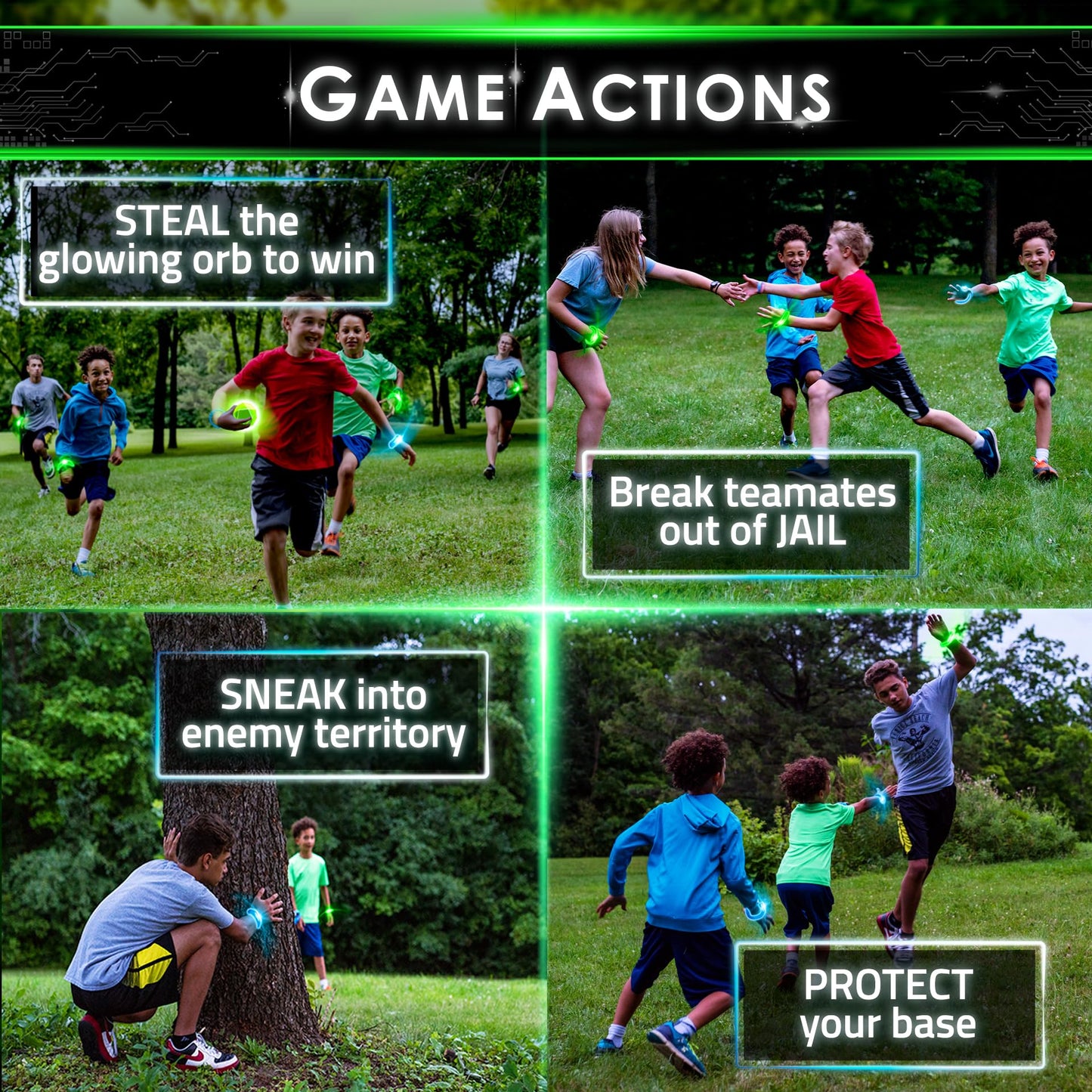 Redux Glow-in-the-Dark Capture The Flag – Original Outdoor Game by Starlux (Ages 8+)