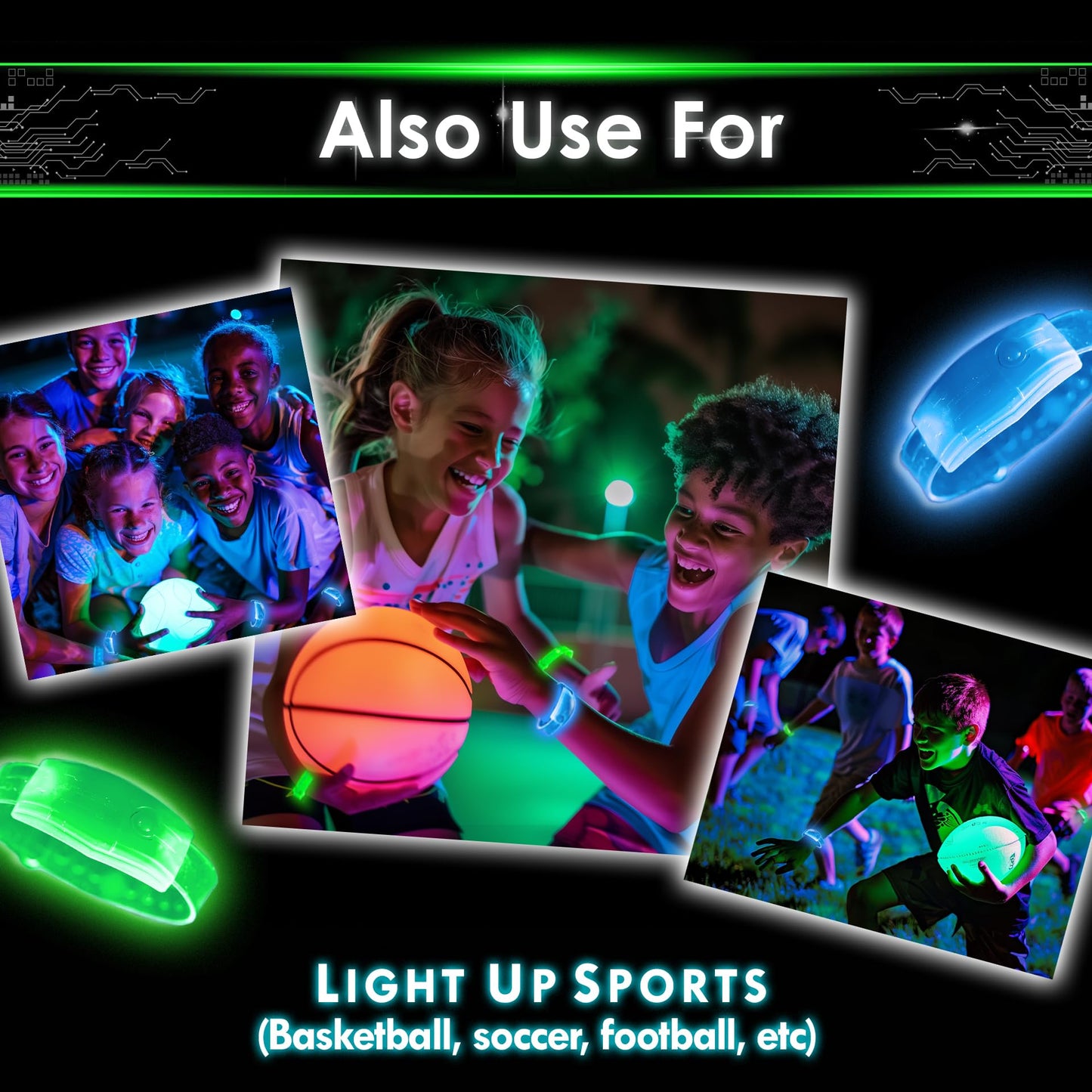 Capture The Flag Redux Glow Bracelet Expansion – 12 LED Bracelets by Starlux