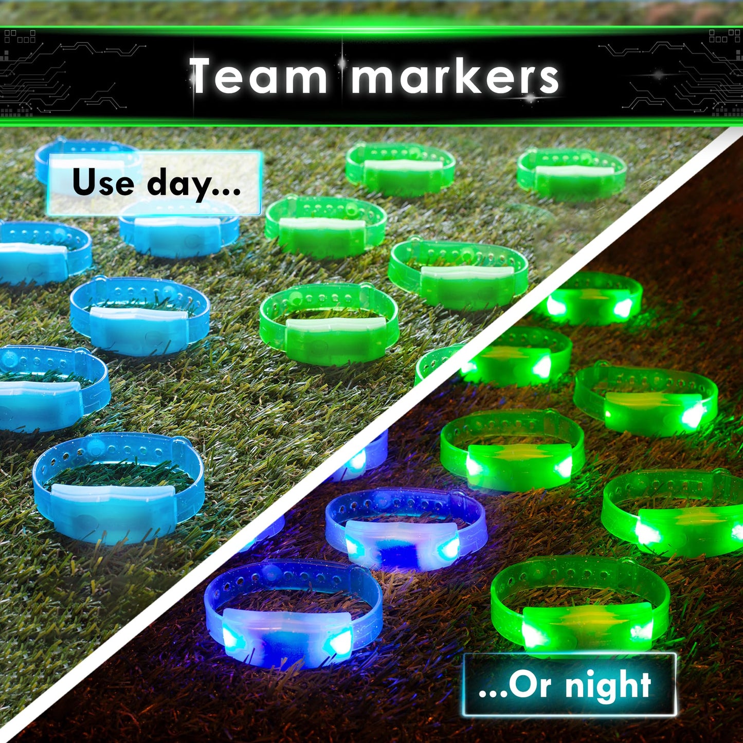 Capture The Flag Redux Glow Bracelet Expansion – 12 LED Bracelets by Starlux