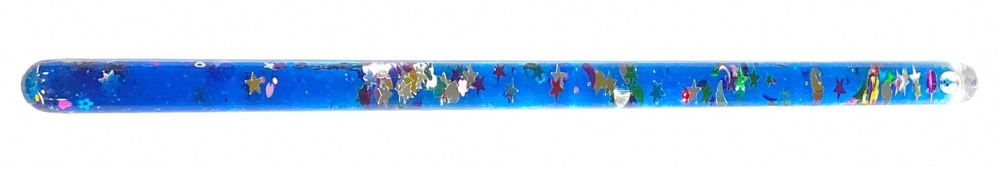 Star Magic Glitter Wand — Two 11in Wonder Wands (Blue & Purple) for Kids | Sensory & Kaleidoscope Toy