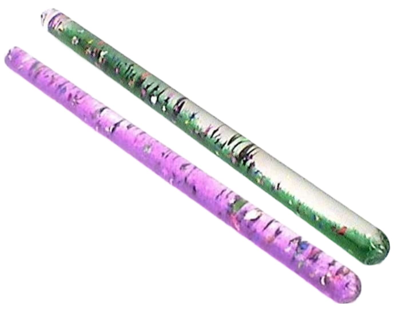 Star Magic Glitter Wand Twin 11-inch Costume Accessory in Purple & Green | Kids' Pretend Play
