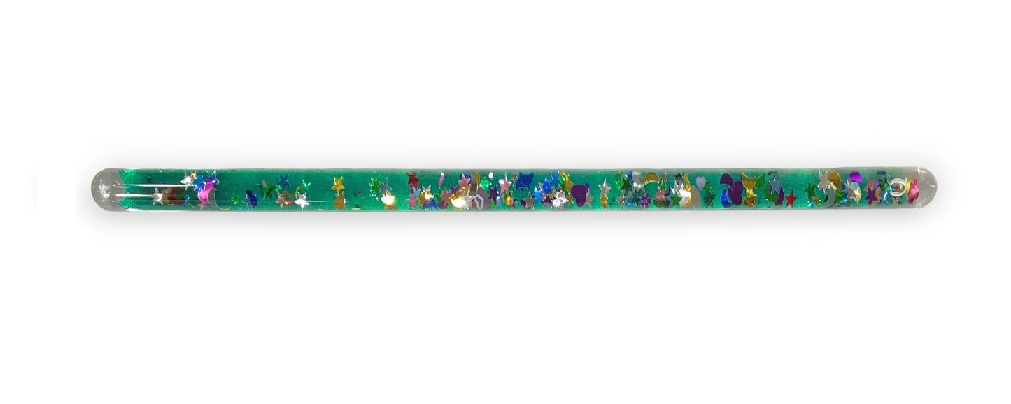 Star Magic Glitter Wand Twin 11-inch Costume Accessory in Purple & Green | Kids' Pretend Play