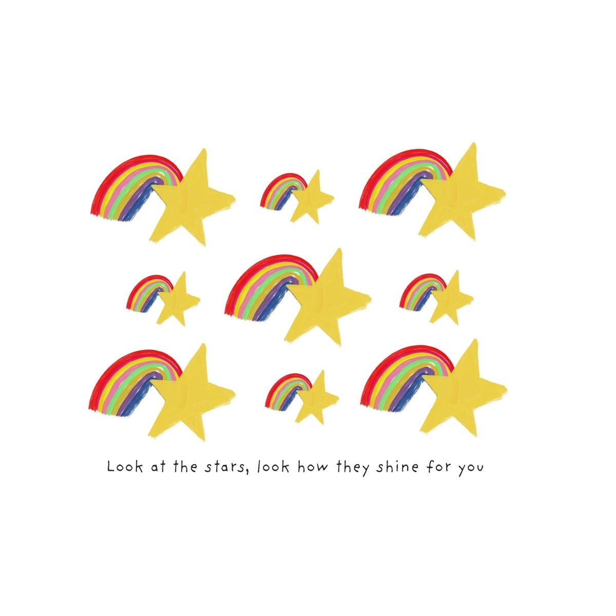 Stars & Rainbows Art Print