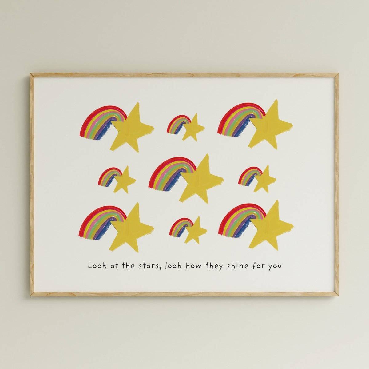 Stars & Rainbows Art Print