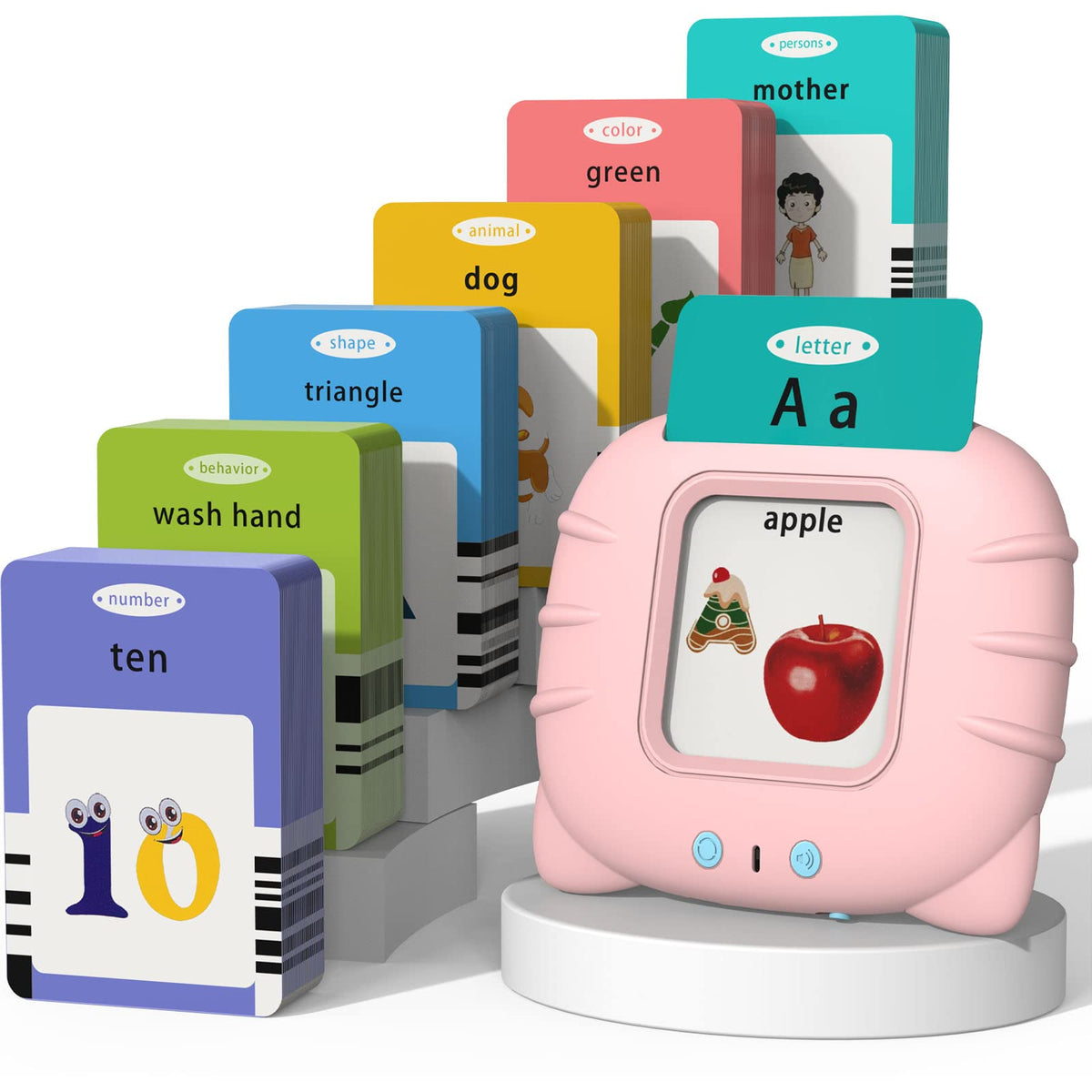 Startcan Talking Flash Cards for Toddlers – 255 Cards, 31 Topics, 510 Sides | Giftable Packaging