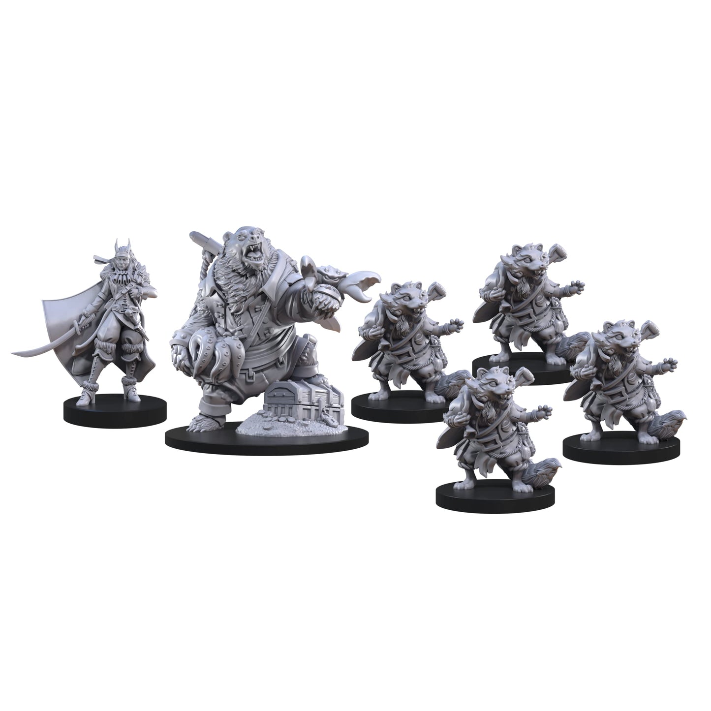 Steamforged Games — Animal Adventures: Animals of the Faraway Sea Miniatures (5E Compatible)