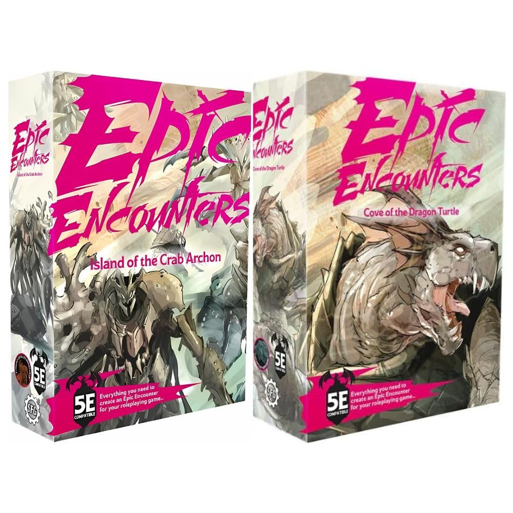 Steamforged Games Epic Encounters Bundle: Island of the Crab Archon & Dragon Turtle Cove