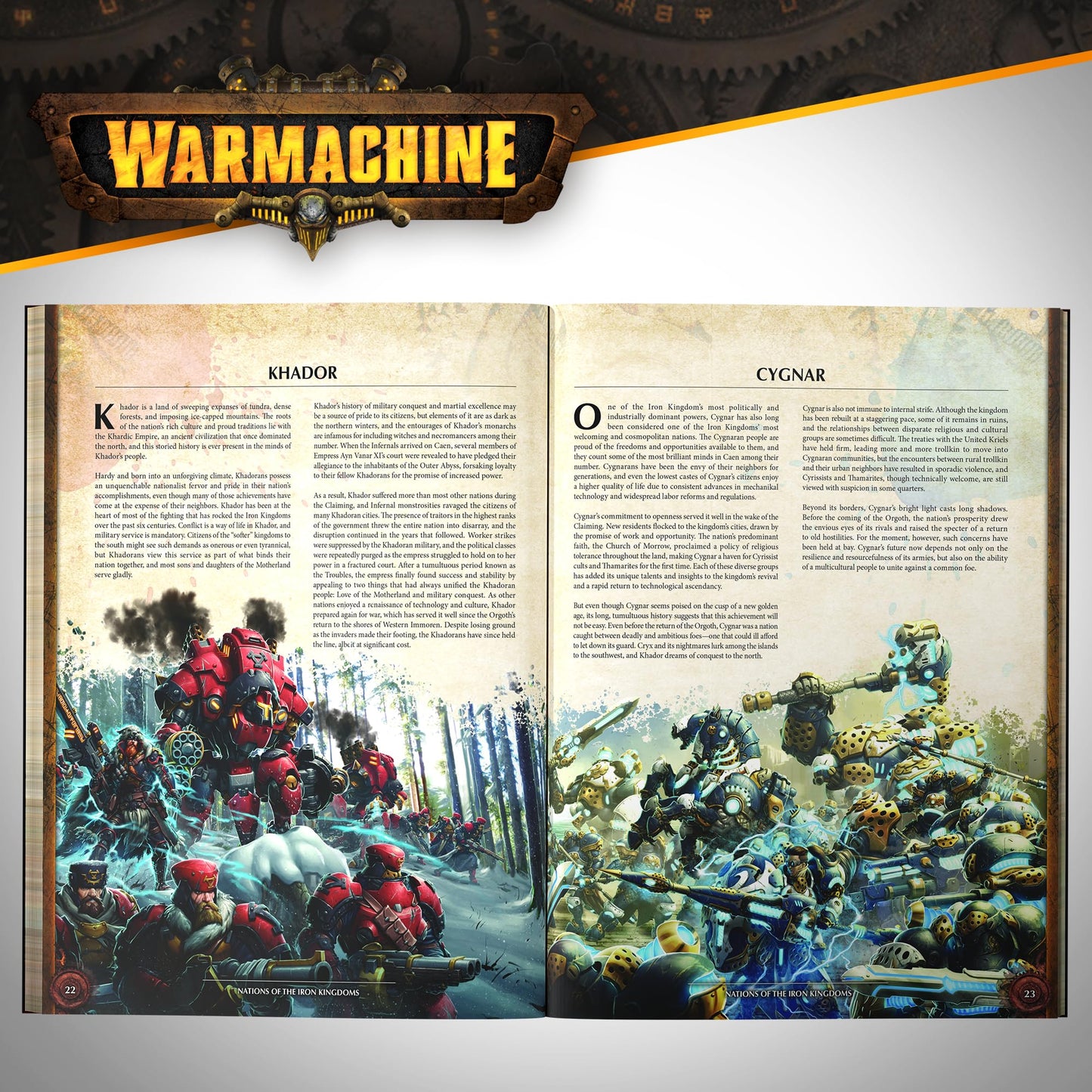 Steamforged Games Warmachine Core Book — Rules, Lore & Quickstart for Immoren