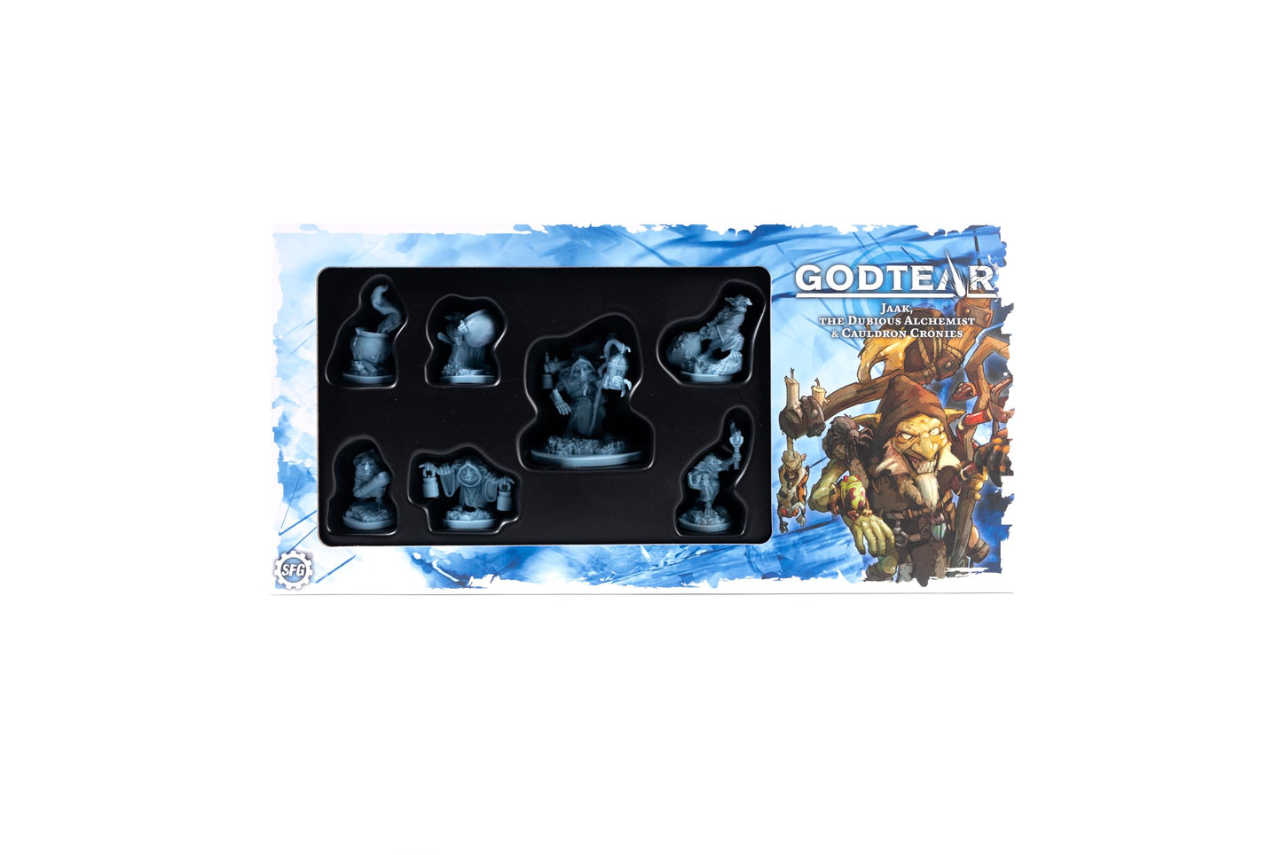 Godtear Jaak, the Dubious Alchemist & Cauldron Cronies Guardians Champions Set | Healing Support & Hex-Based Battles | Steamforged Games