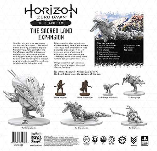 Steamforged Games | Horizon Zero Dawn: The Sacred Land Expansion for The Board Game