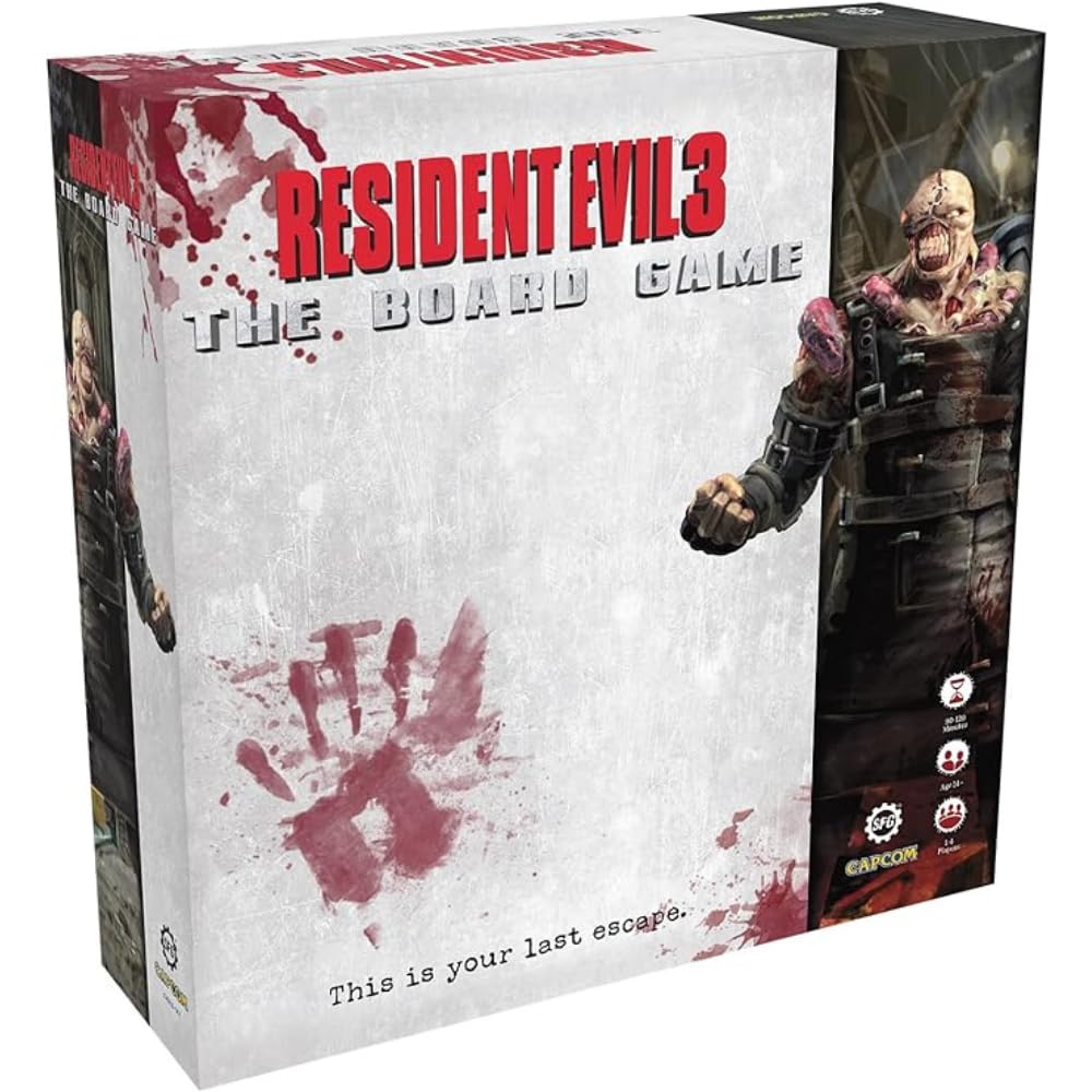 Steamforged Games: Resident Evil 3 The Board Game — Core Game (1–4 Players)