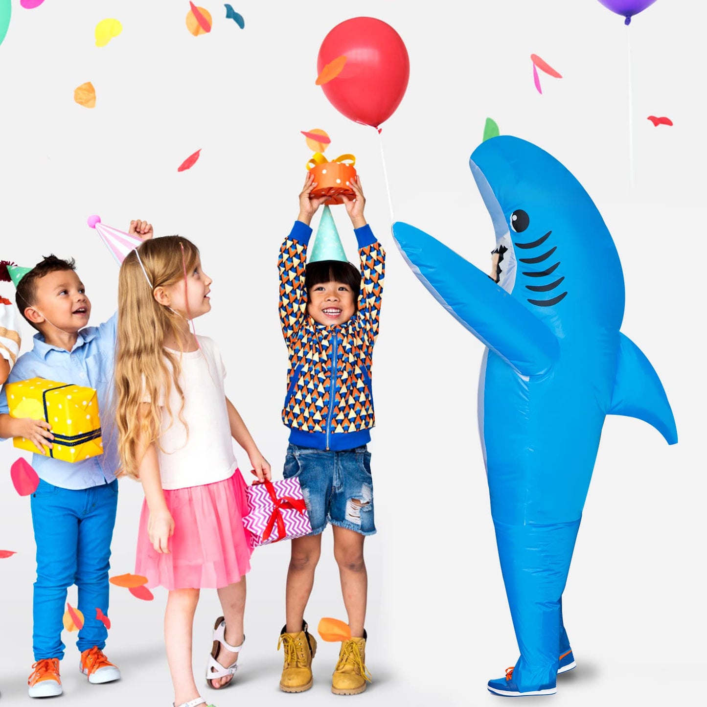 Stegosaurus Inflatable Shark Costume for Kids – Fun Halloween Dress-Up
