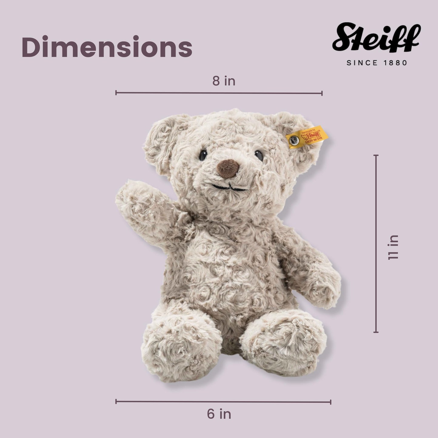 Steiff Honey Teddy Bear - Premium 11-inch Soft Plush Toy | Soft Cuddly Friends