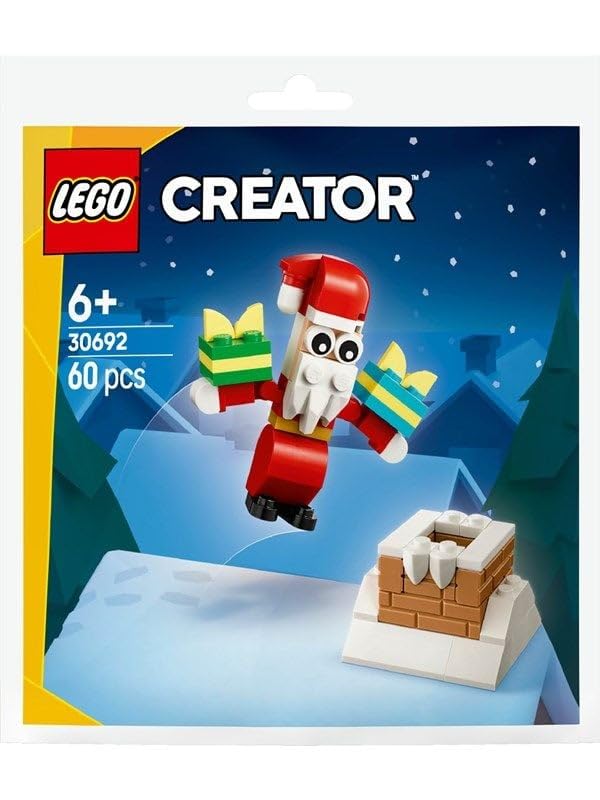 Lego Creator Santa in the Chimney (30692) – 60-Piece Festive Mini Set | Christmas Magic for Kids & Collectors | Stein-Experte