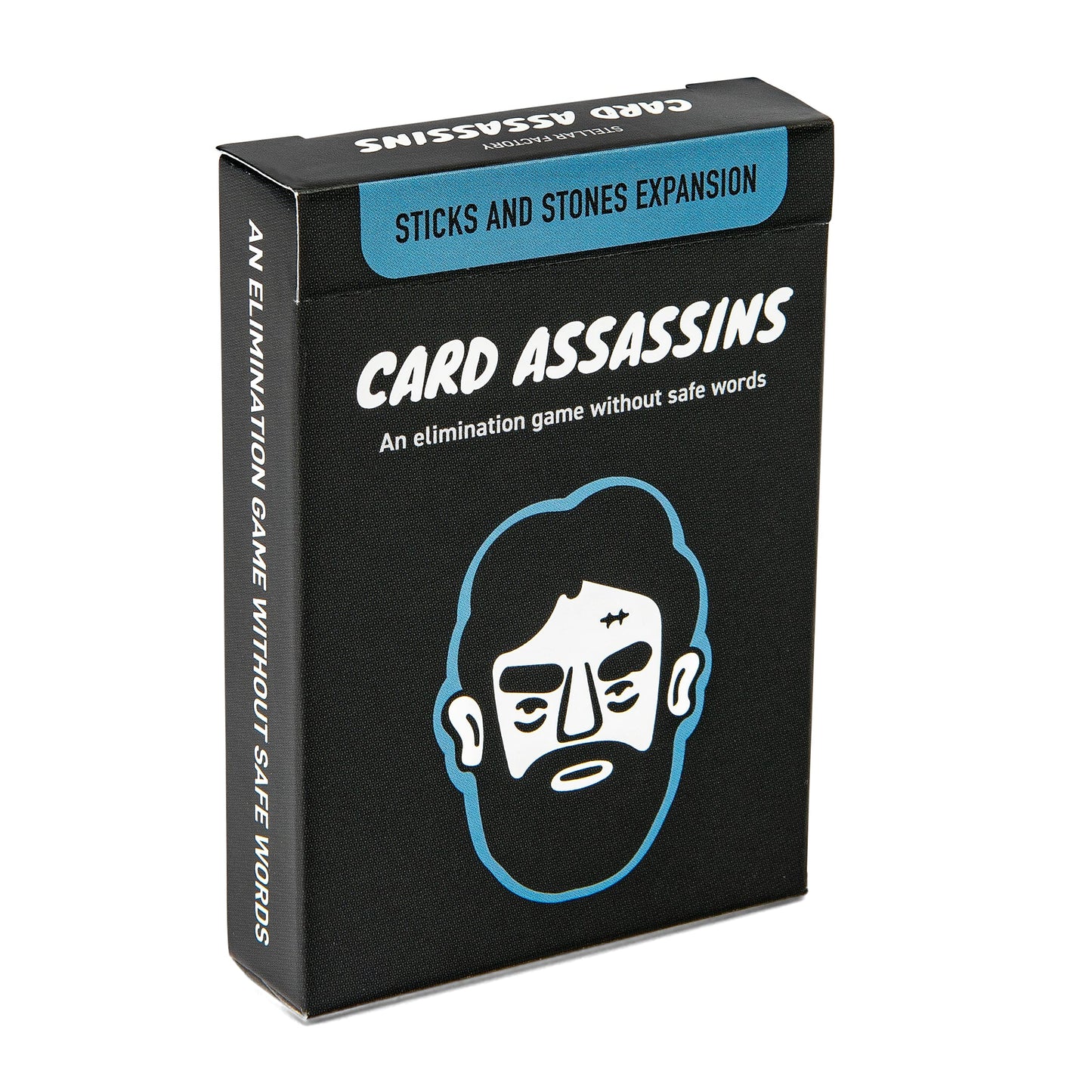 Stellar Factory Card Assassins Expansion: Sticks and Stones – New Kill Words, 12-Player Expansion, USA Made