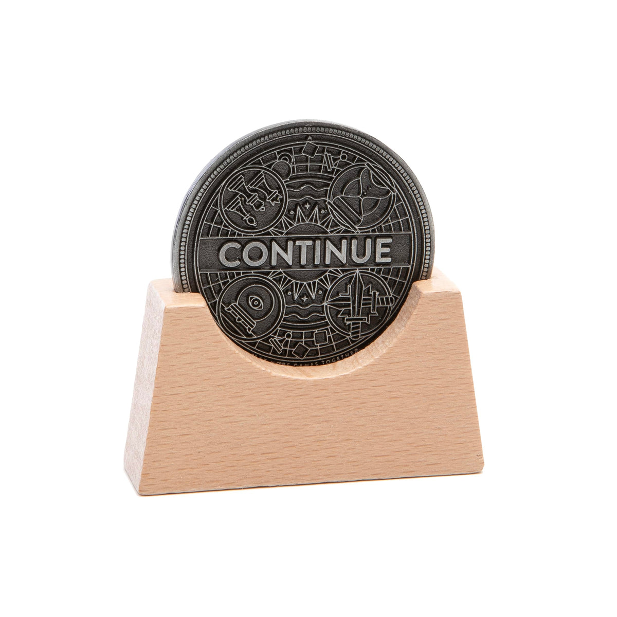Stellar Factory Game Over Coin – 1.5 Inch Metal Coin with Stand