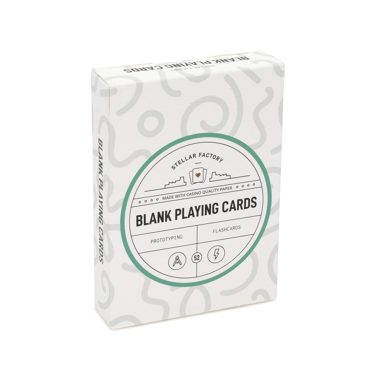 Stellar Factory Premium Blank Playing Cards (52 PCS) – Prototyping, Game Design, and Flashcards (1 Count)