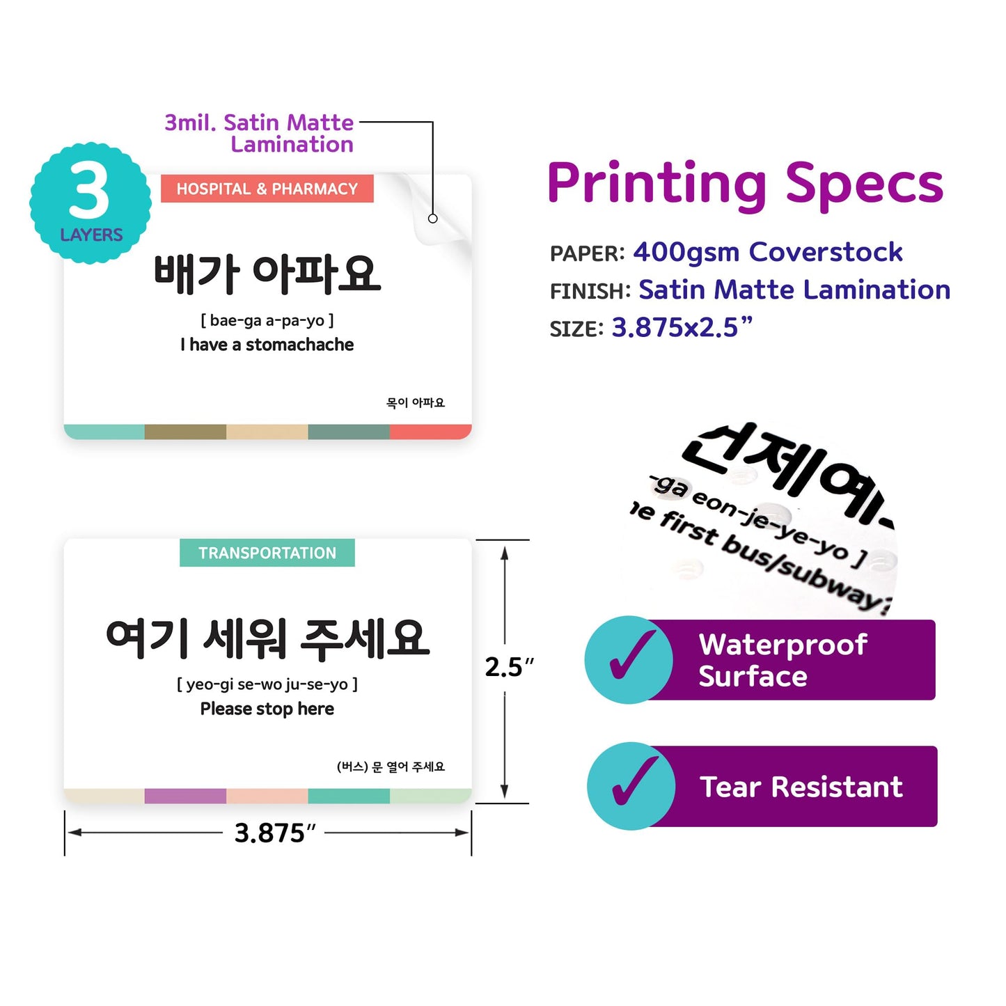 Stellarsol Essential Dialogue Flashcards for Beginners – 110 Korean Phrases + Free MP3