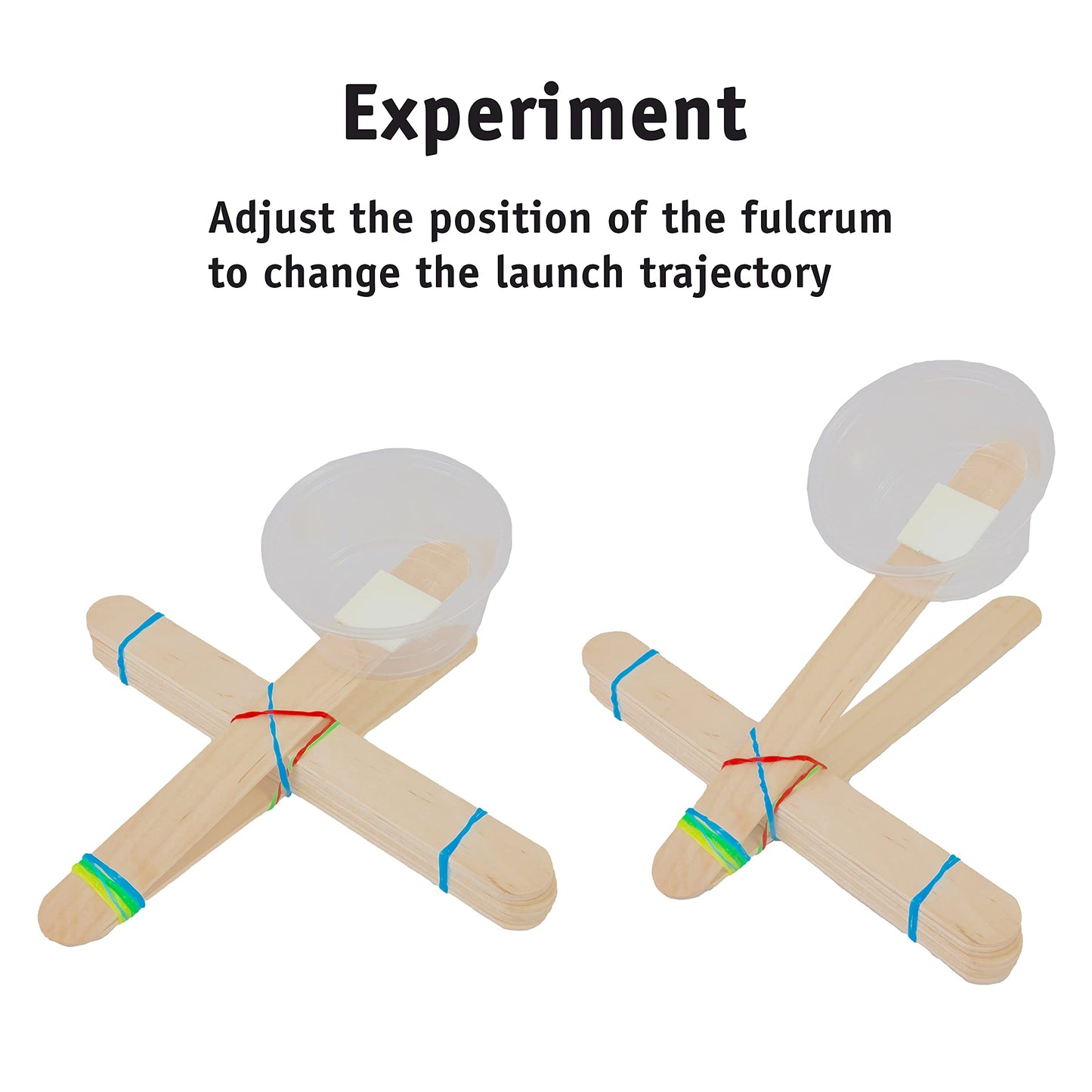 STEM Inventions Catapult Kit – Build 30 Mini Catapults for Classrooms & Home Learning | Bulk STEM Project Kit