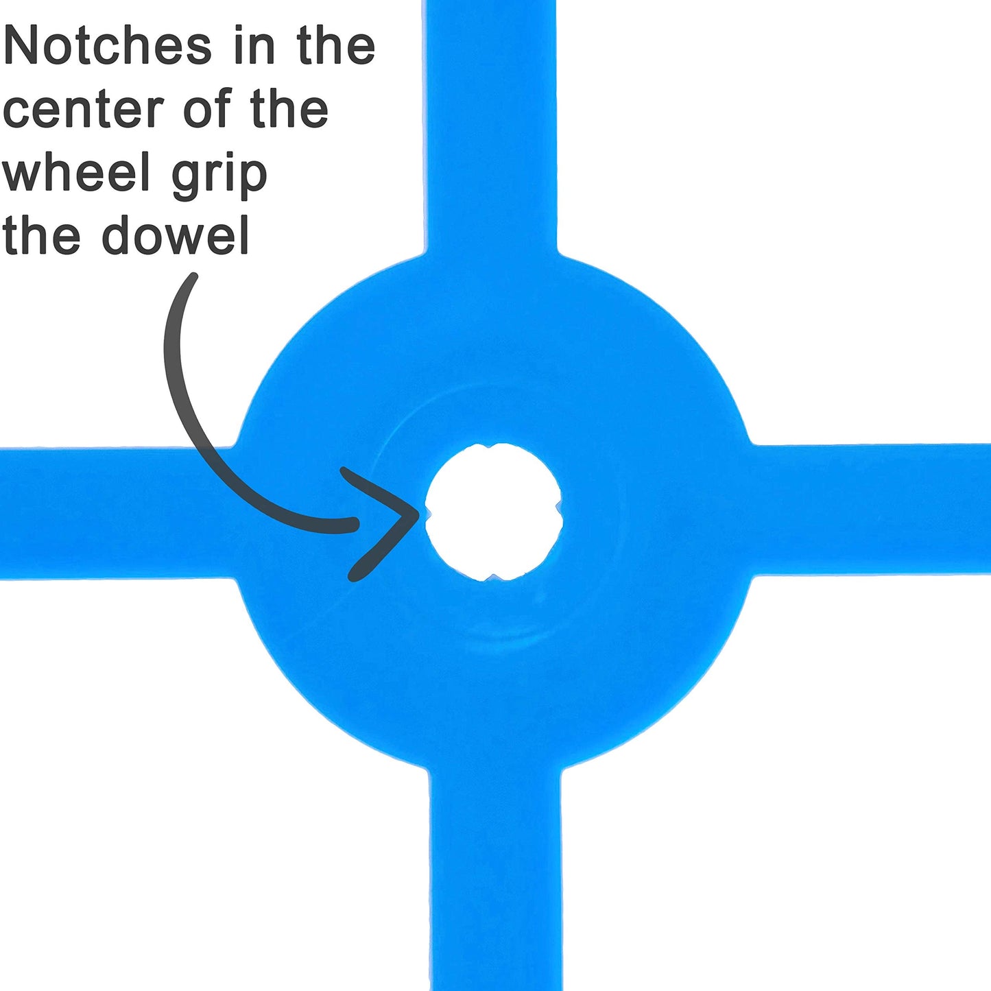 STEM Inventions Large Plastic Wheels & Axles for Mousetrap & Rubber Band Cars – 20 Wheels, 20 Bands, 10 Dowels