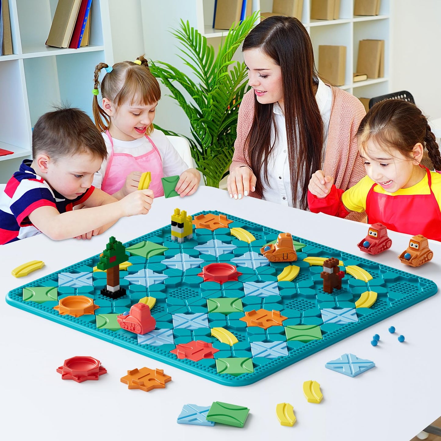 STEM MATCH Kids Board Games: 200+ Challenges, 4 Levels, Brain Puzzles for Ages 3-10
