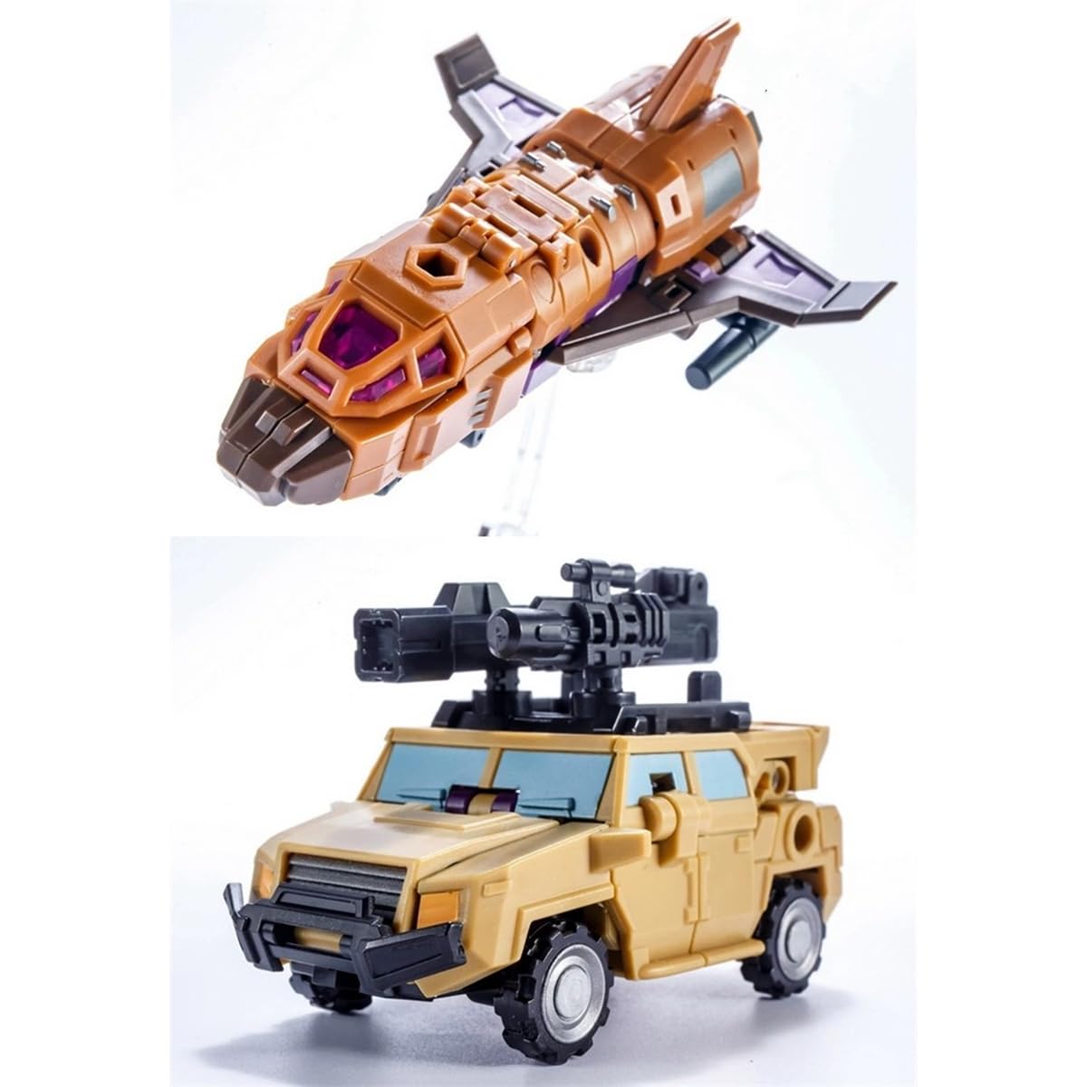 STENBEIGO 5-in-1 Deformation Toys Combiner Set – Small Scale Anime Robot Figure Gift