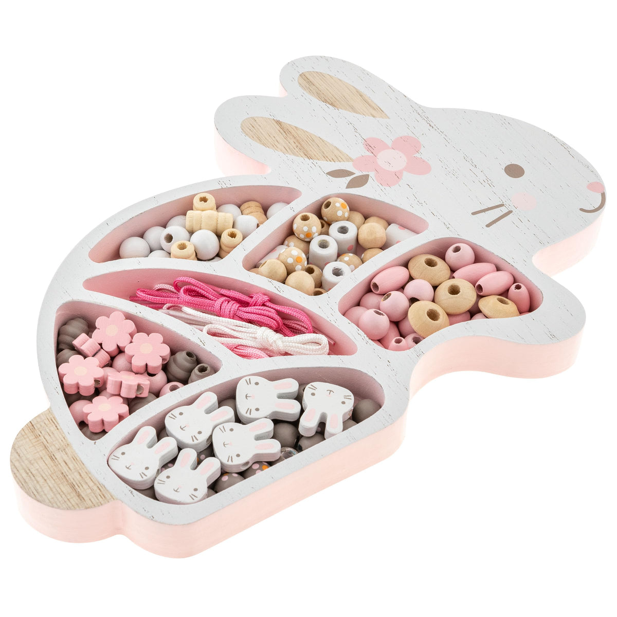 Stephen Joseph Bead Boutique Bunny – Creative Wood Bead Jewelry Kit for Kids