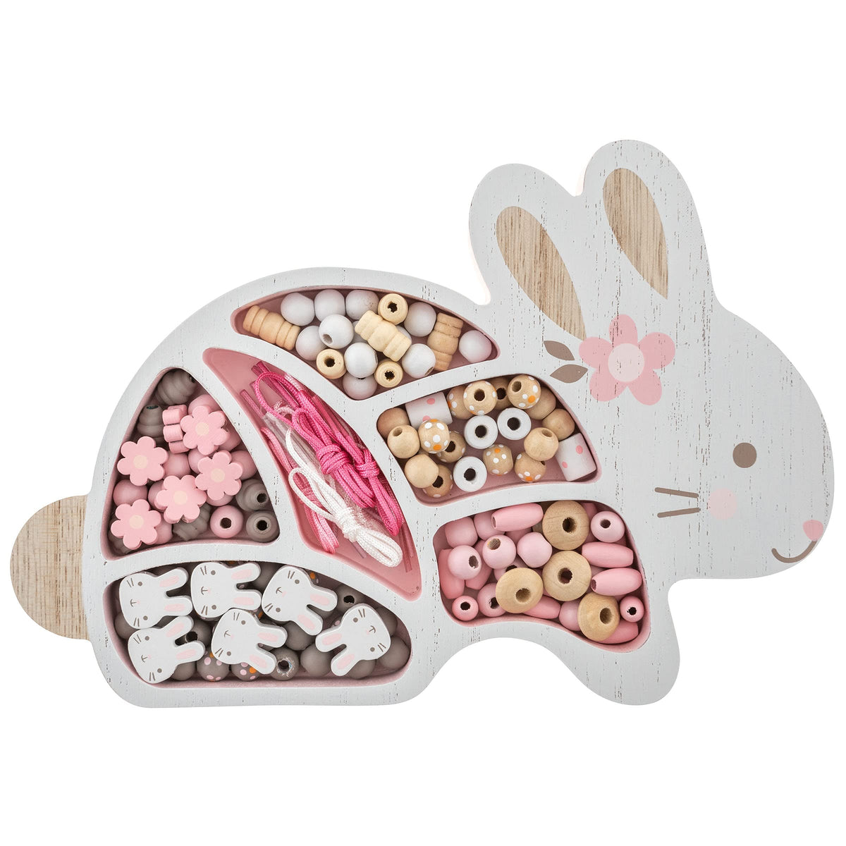 Stephen Joseph Bead Boutique Bunny – Creative Wood Bead Jewelry Kit for Kids