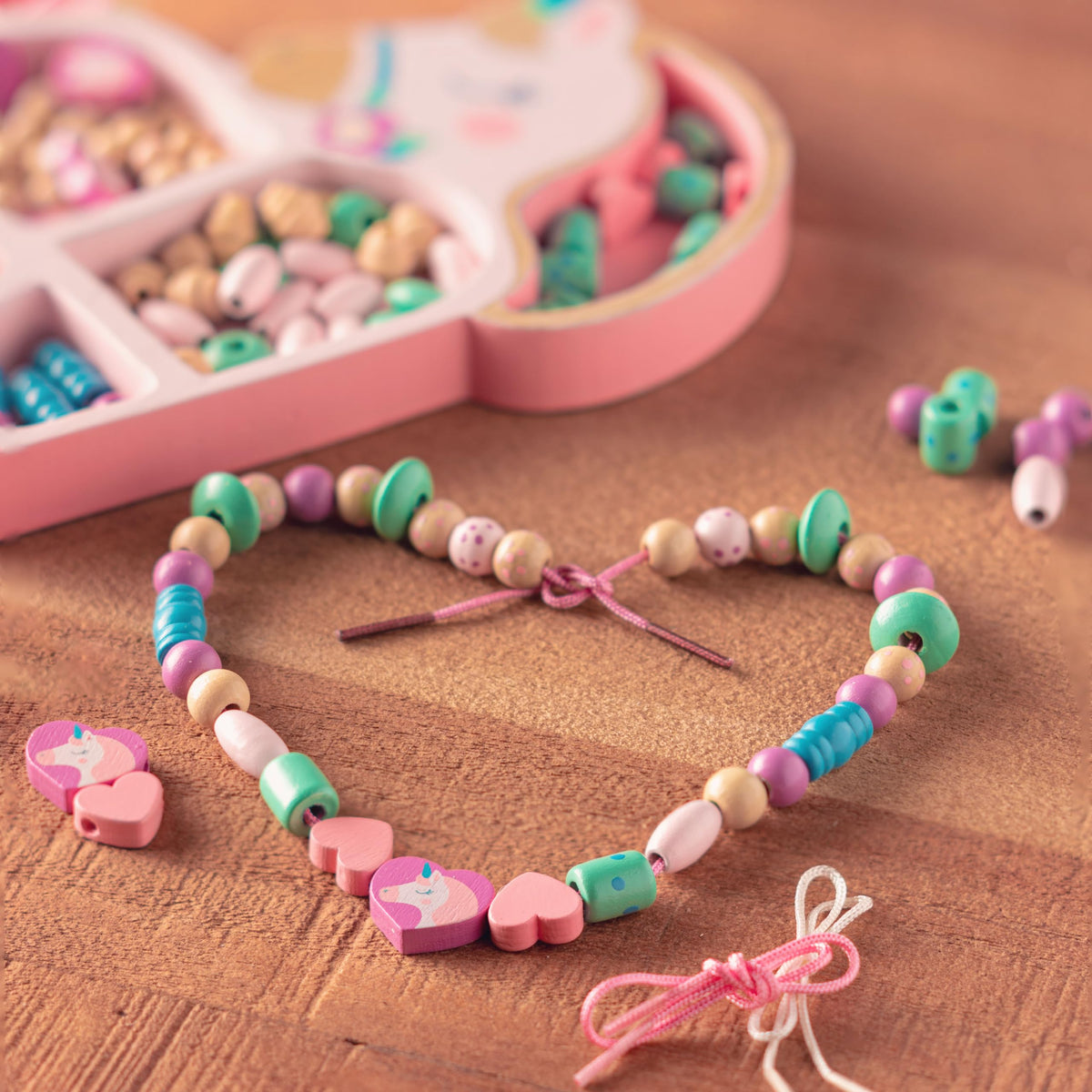 Stephen Joseph Bead Boutique Bunny – Creative Wood Bead Jewelry Kit for Kids