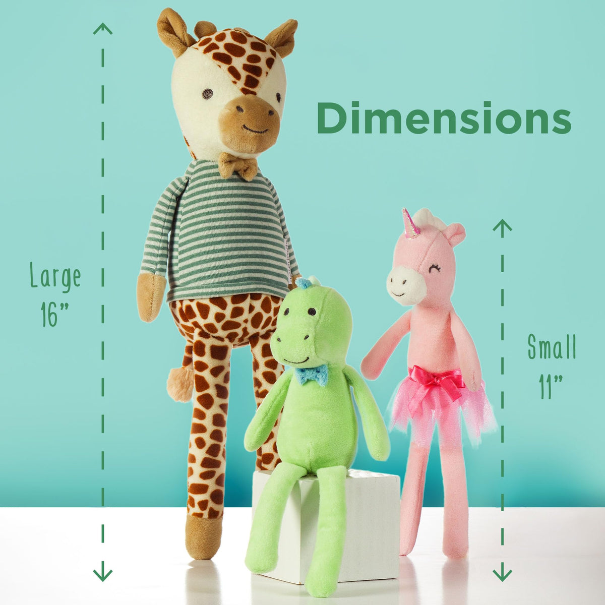 Stephen Joseph Bella Bunny Plush – 16-Inch Large Soft Stuffed Animal for Baby & Kids