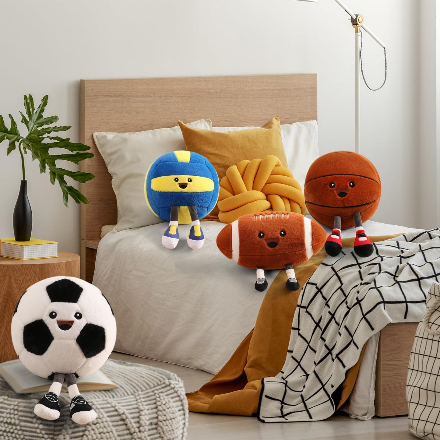 Stepxi Volleyball Plush Pillow – Soft Plush Toy & Room Decor