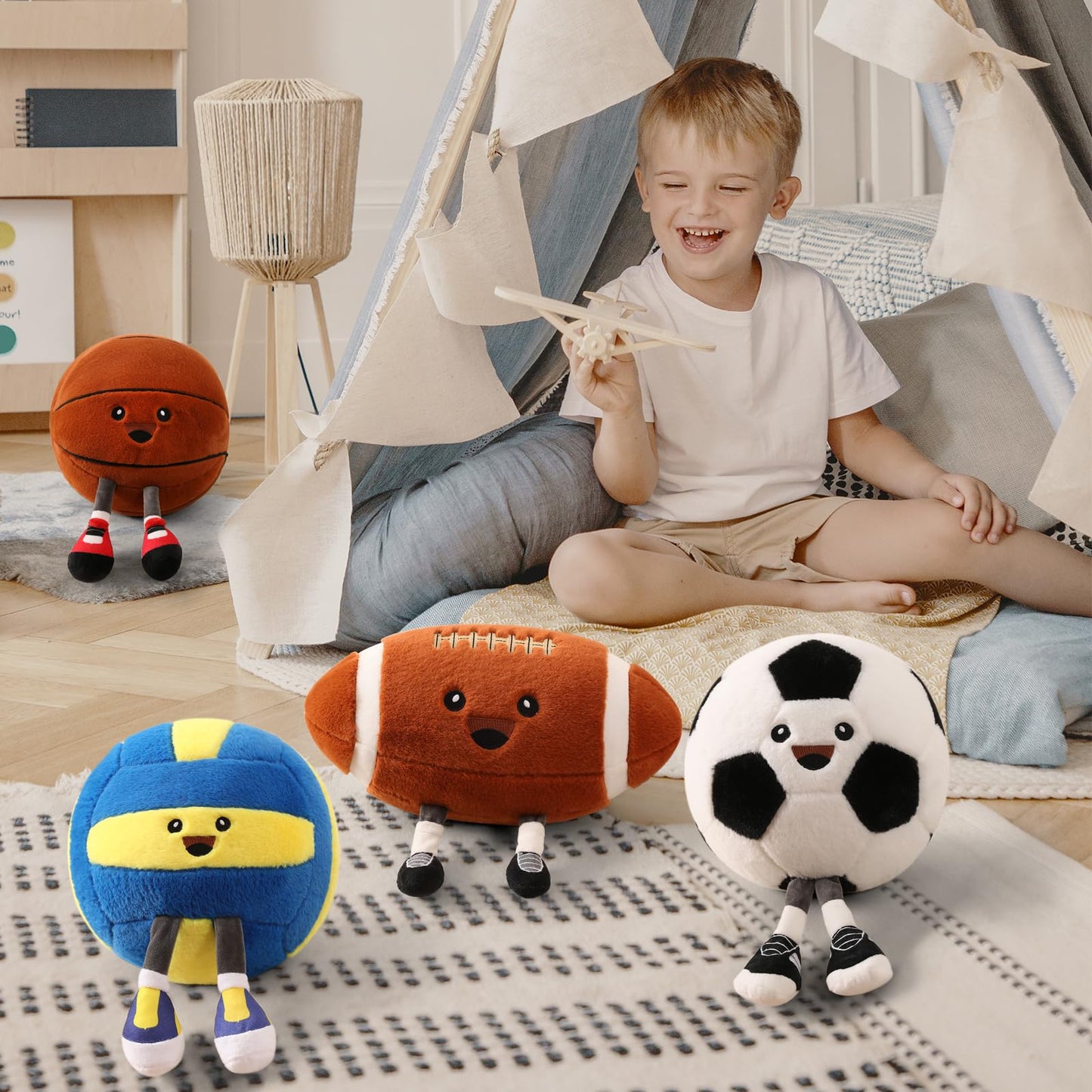 Stepxi Volleyball Plush Pillow – Soft Plush Toy & Room Decor