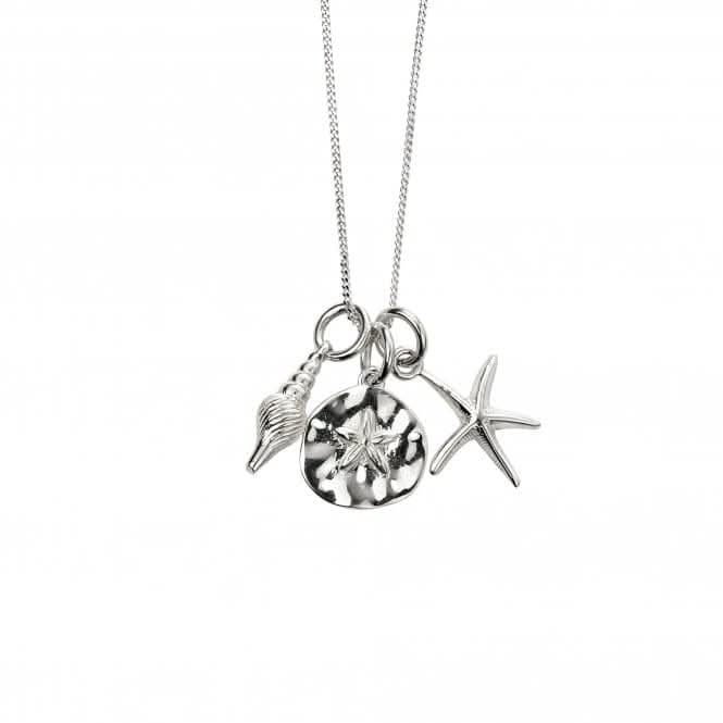 Sterling Silver Set Small Conch Sand Dollar Small Starfish Charm Kit P4885
