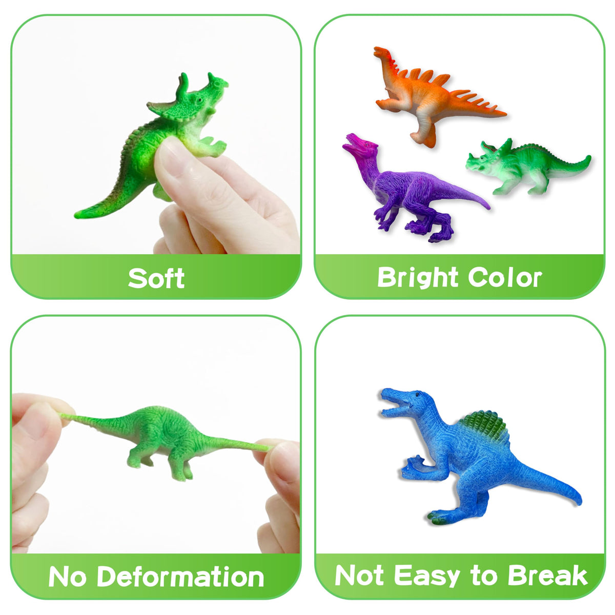 Sterofari Dinosaur Series – 16pc Thermochromic Bath Toys | Color-Changing Water Table Set