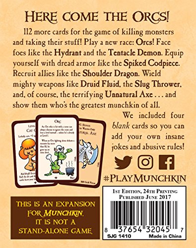 Steve Jackson Games Munchkin 2: Unnatural Axe - Orcs & Mayhem Card Expansion