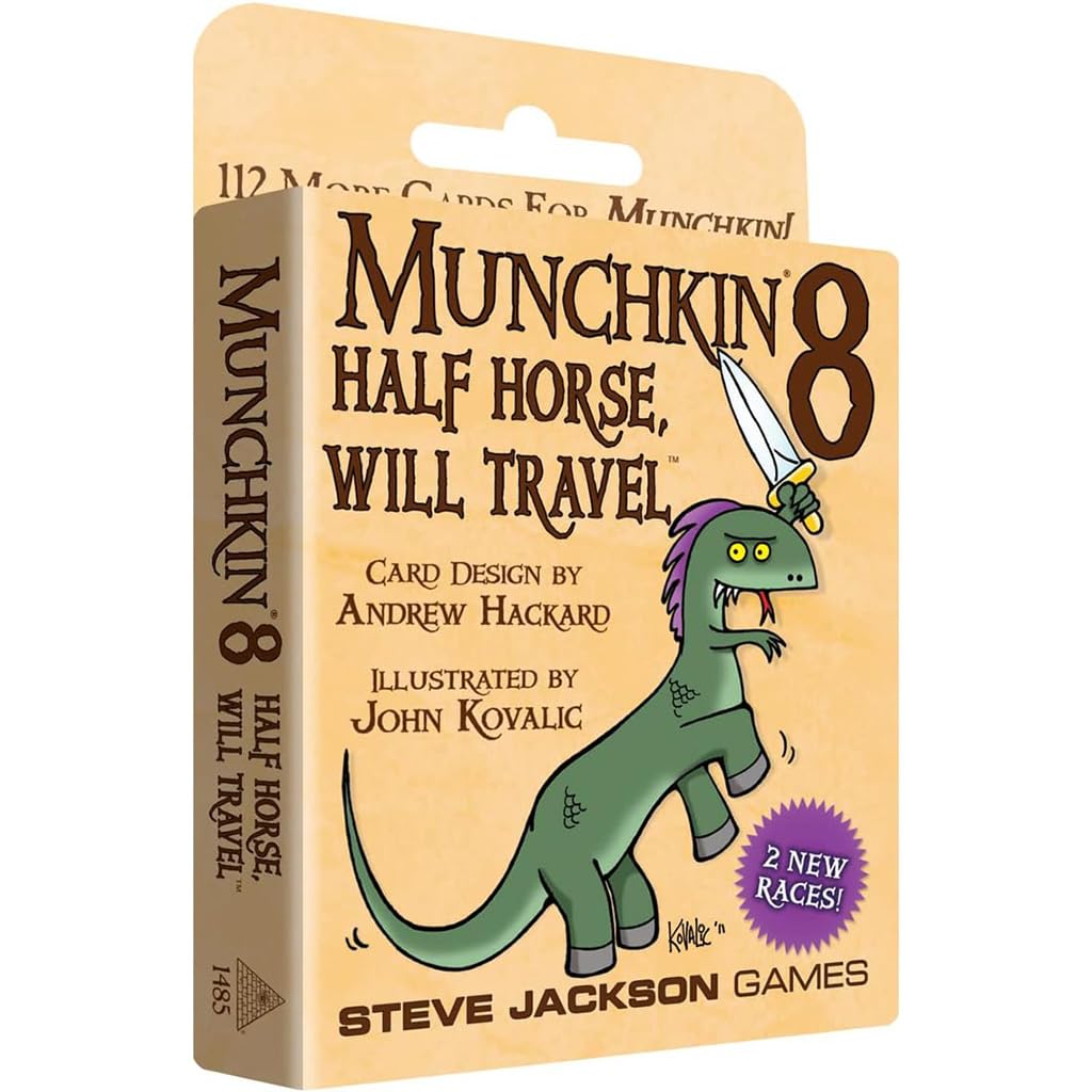 Steve Jackson Games Munchkin 8: Half Horse, Will Travel Expansion – 112-Card Card Game