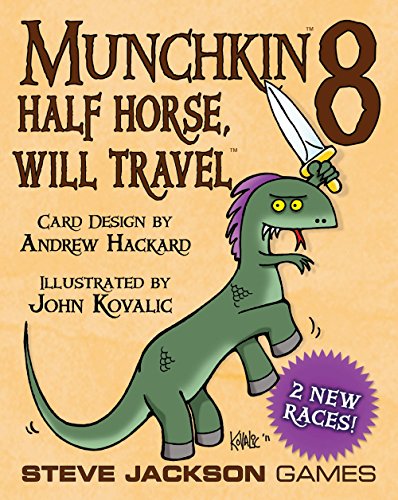 Steve Jackson Games Munchkin 8: Half Horse, Will Travel Expansion – 112-Card Card Game