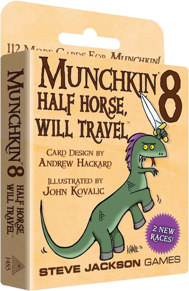 Steve Jackson Games Munchkin 8: Half Horse, Will Travel Expansion – 112-Card Card Game