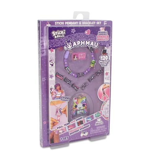 Sticki Rolls x Aphmau Pendant & Bracelet Set – Limited Edition with 120 Stickers