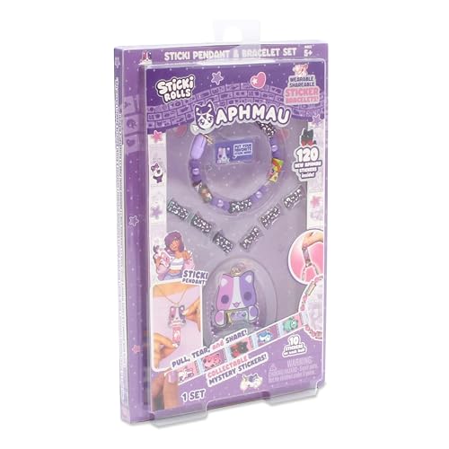 Sticki Rolls x Aphmau Pendant & Bracelet Set – Limited Edition with 120 Stickers