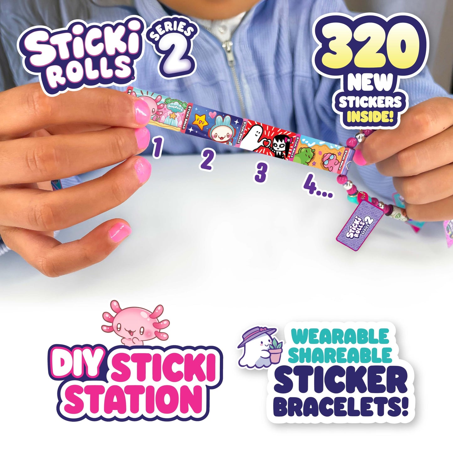 STICKI ROLLS Sky Castle S2 Station – Wearable Sticker Jewellery Kit for Bracelets & Necklaces