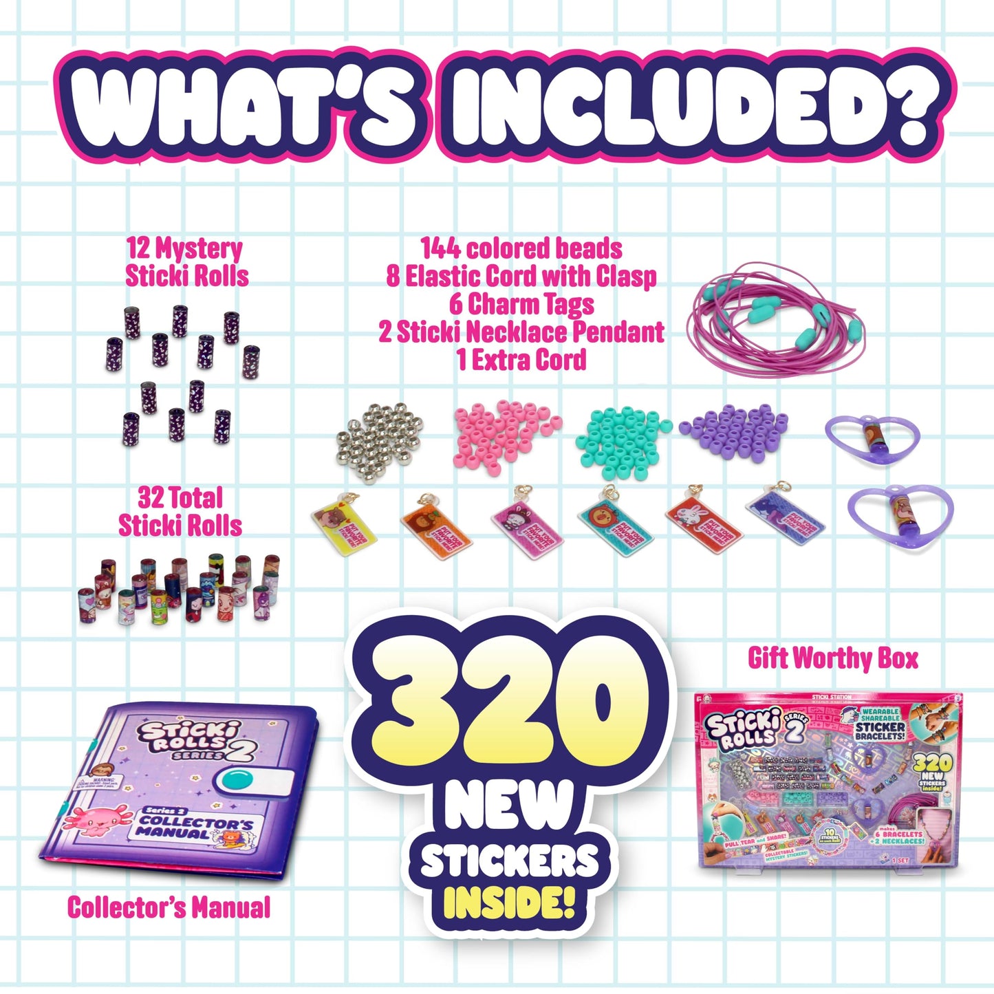 STICKI ROLLS Sky Castle S2 Station – Wearable Sticker Jewellery Kit for Bracelets & Necklaces