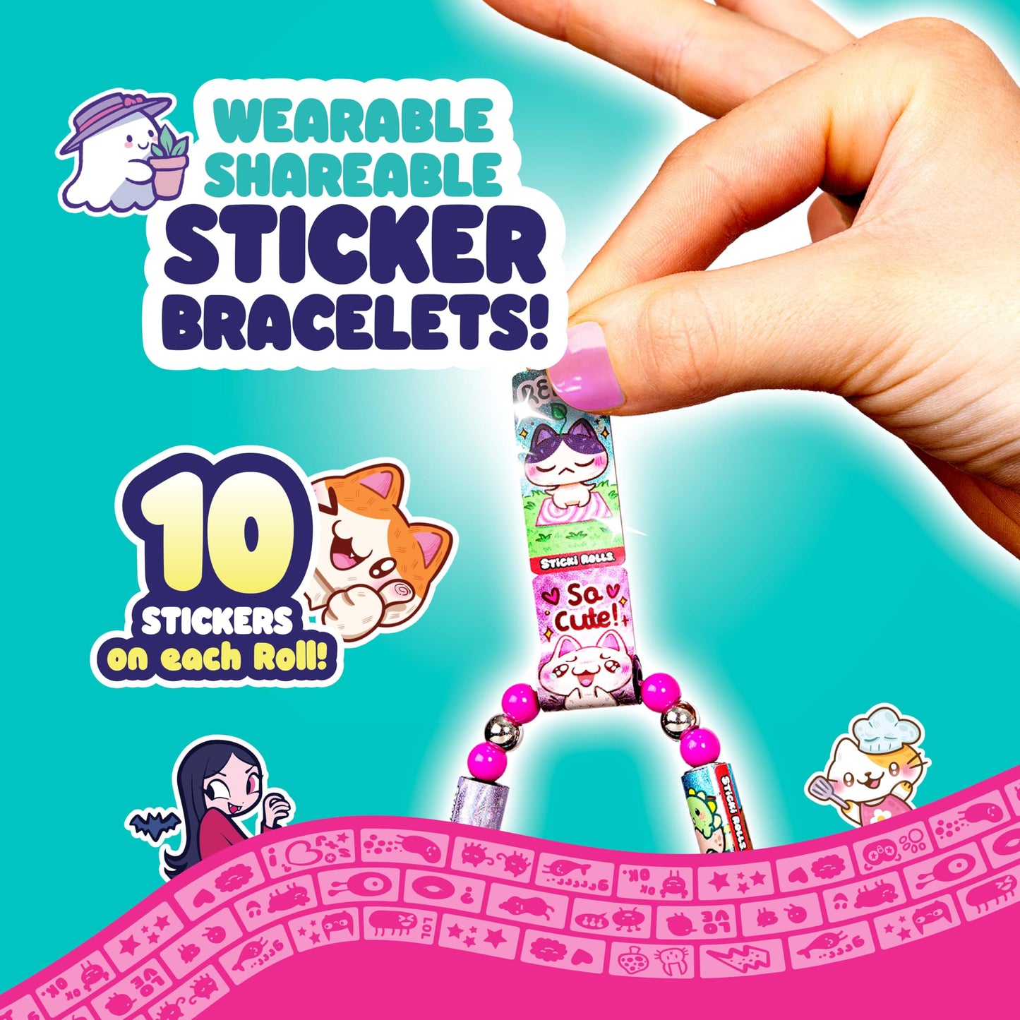 STICKI ROLLS Sky Castle S2 Station – Wearable Sticker Jewellery Kit for Bracelets & Necklaces