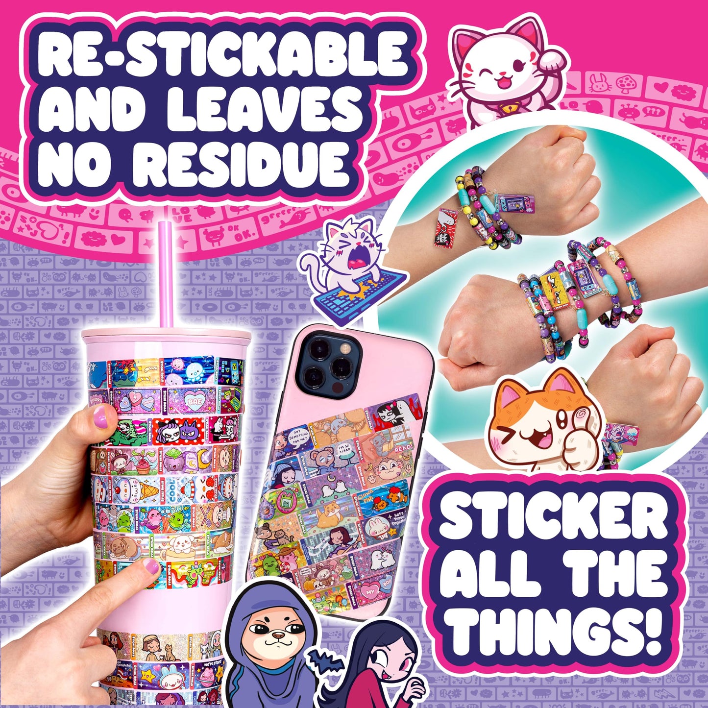 STICKI ROLLS Sky Castle S2 Station – Wearable Sticker Jewellery Kit for Bracelets & Necklaces
