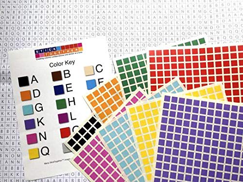 StickTogether Huge Mosaic Puzzle Poster Kit – Tiger, 40” x 36” | No Mess Paint by Sticker | Group Project
