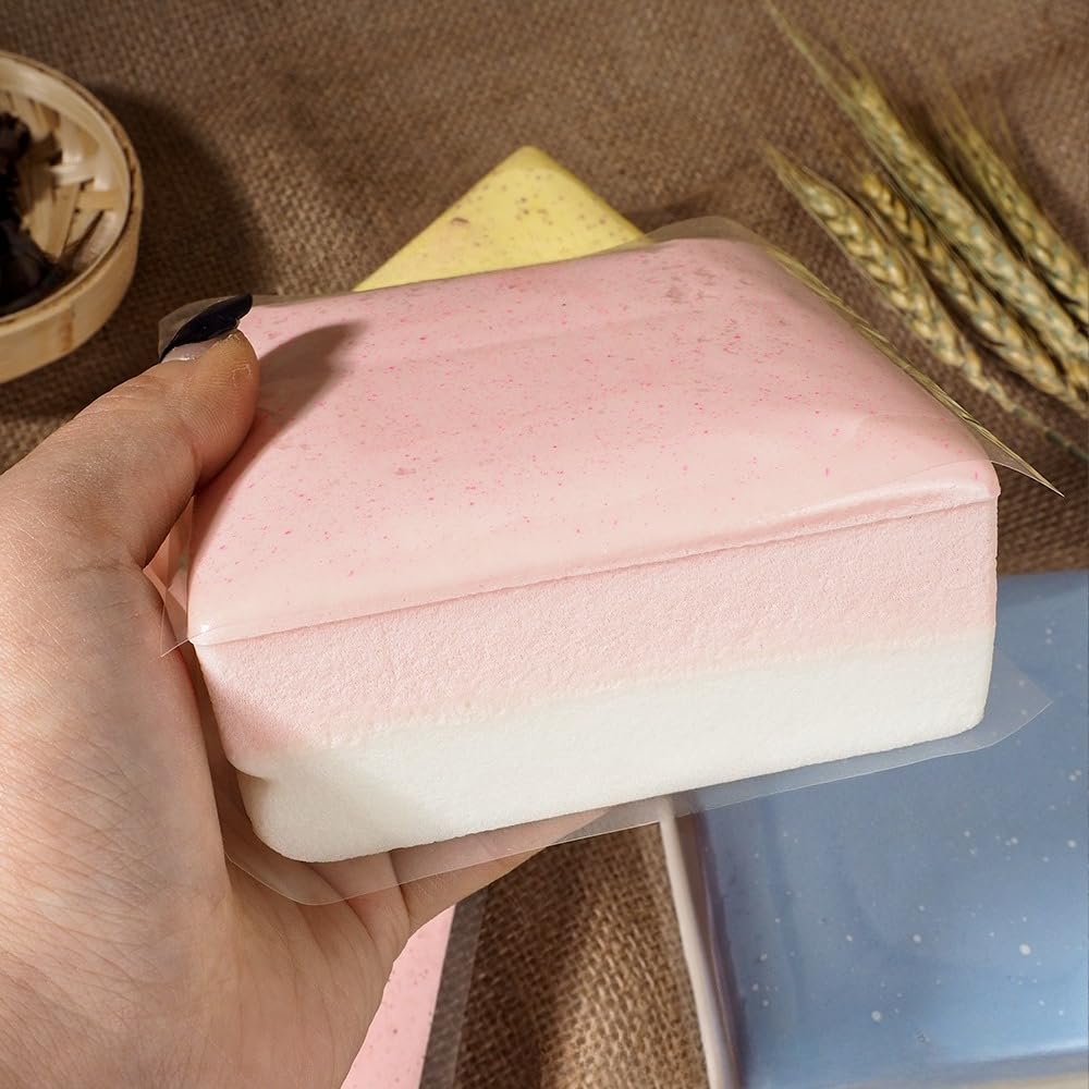 Sticky Bread Slow Rise Squishy – 4 Inch Realistic Toast Fidget Toy for Adults
